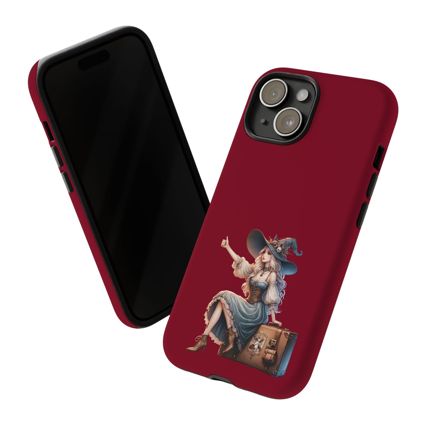 Witchy Phone Case - Magical, Durable - Halloween Gift, Cosplay Accessory, Cute Witch Design