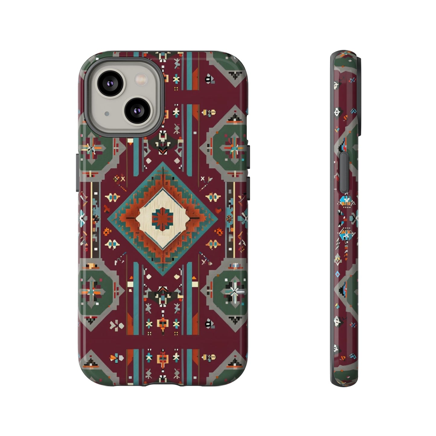 Tribal Pattern Phone Case - Boho Chic, Tough Durable Cover, Stylish Tech Accessory, Gift for Him/Her, Festival Essentials