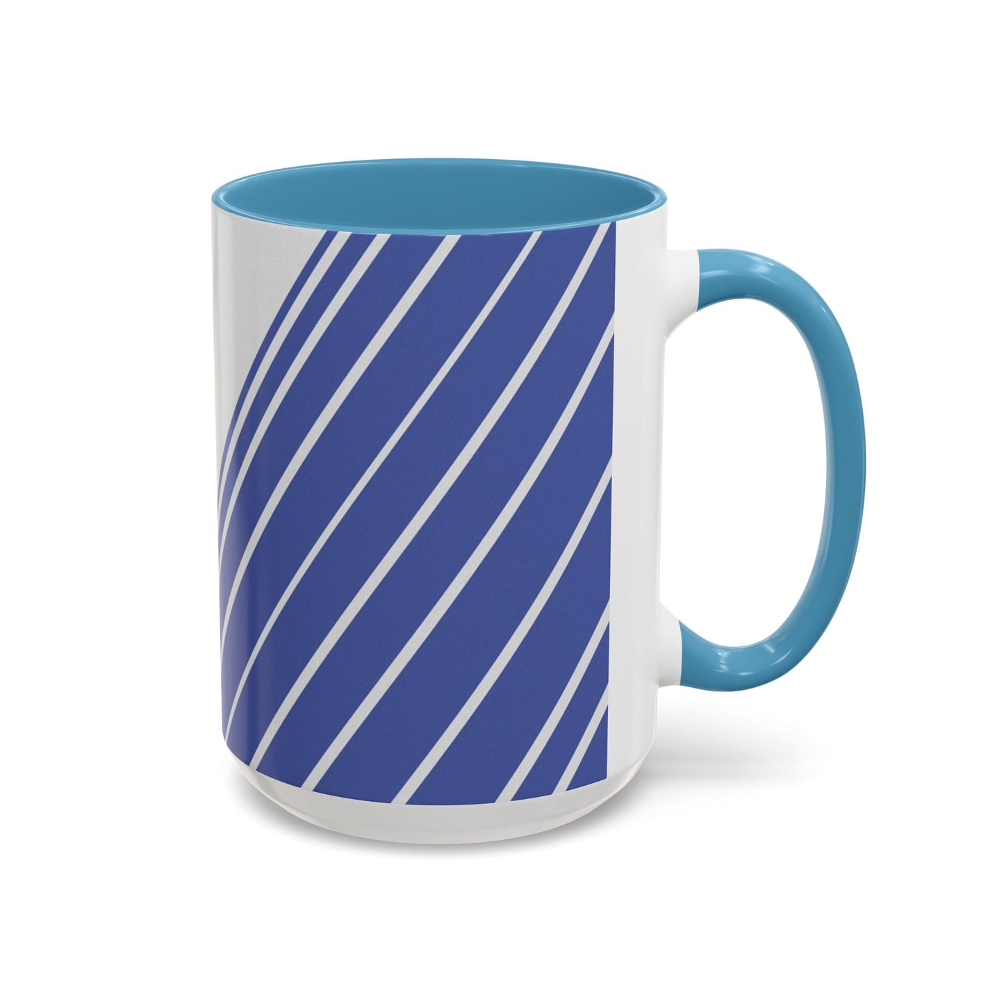 Elegant Stripe Accent Coffee Mug - Perfect for Gifts, Home Decor, Office, Birthdays, and Tea Lovers