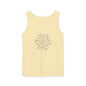Boho Spiral Design Tank Top | Unisex Summer Apparel, Casual Wear, Beach Outfit, Festival Top, Gift Idea