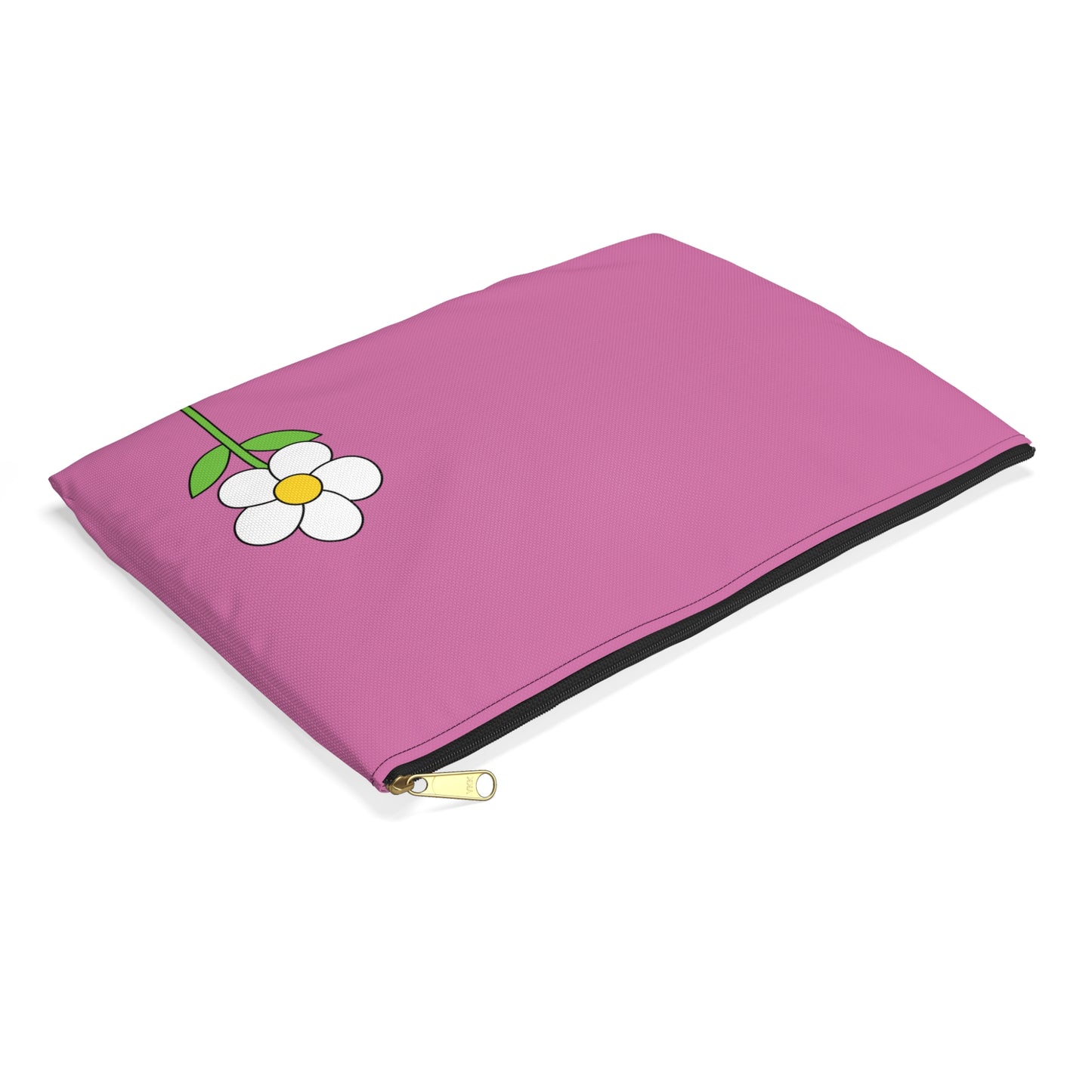 Flower Motif Accessory Pouch - Cute Makeup Bag, Travel Organizer, Floral Pencil Case, Gift for Her, Spring Decor