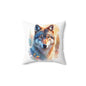 Majestic Wolf Print Pillow, Cozy Home Accent, Wilderness Themed Cushion