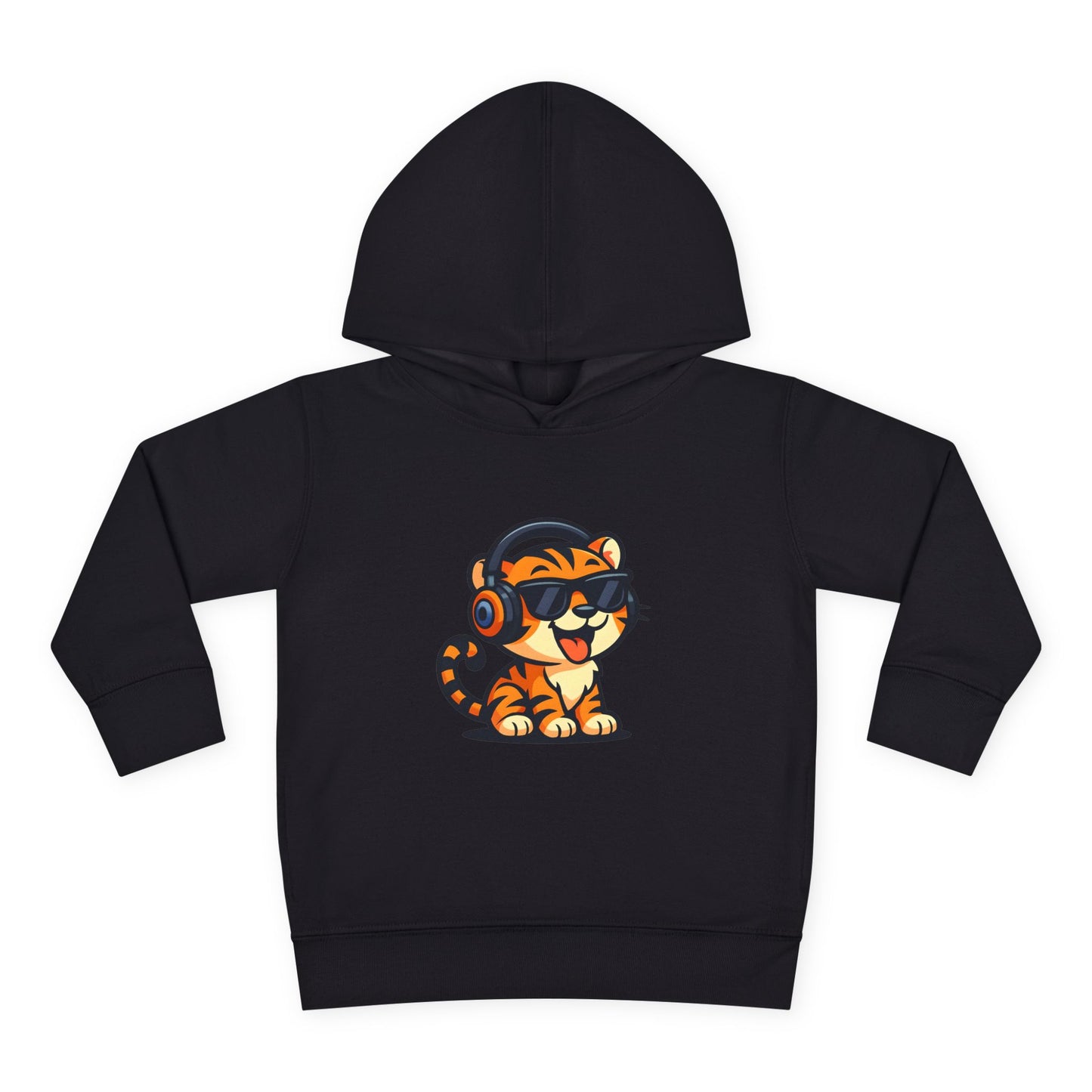 Toddler Cool Cat Fleece Hoodie - Fun Kids Apparel for Playtime, Birthday Gift, Nursery, Casual Wear, Music Lovers