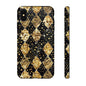 Elegant Gold & Black Phone Case for Tough Protection