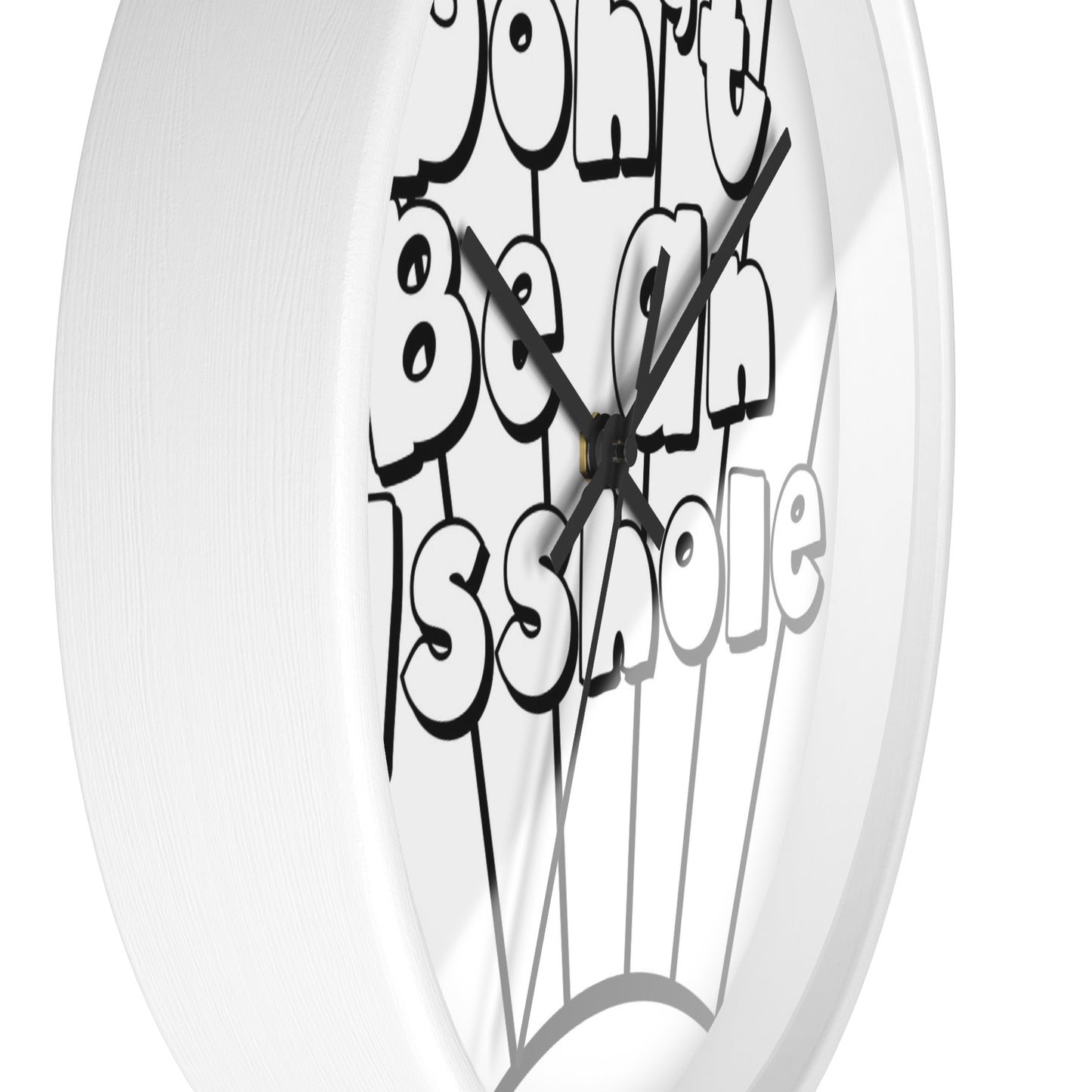 Playful Motivational Wall Clock - Perfect for Gifts, Home Decor, Office, Funny Quotes, Unique Timepieces