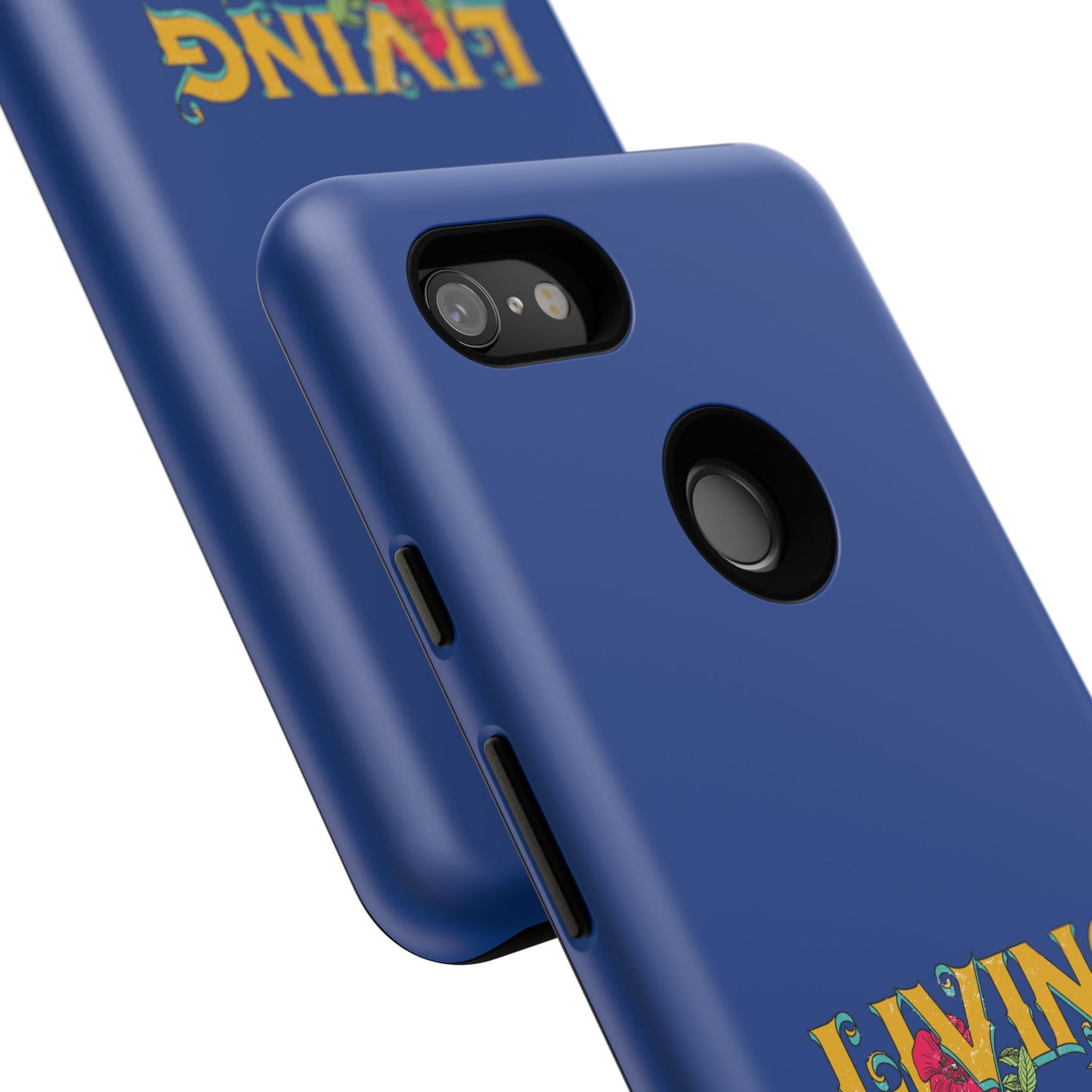 Living the Dream Phone Case, Floral Phone Cover, Tough Phone Case, Inspirational Gift, Boho Style Accessory, Dreamer Case