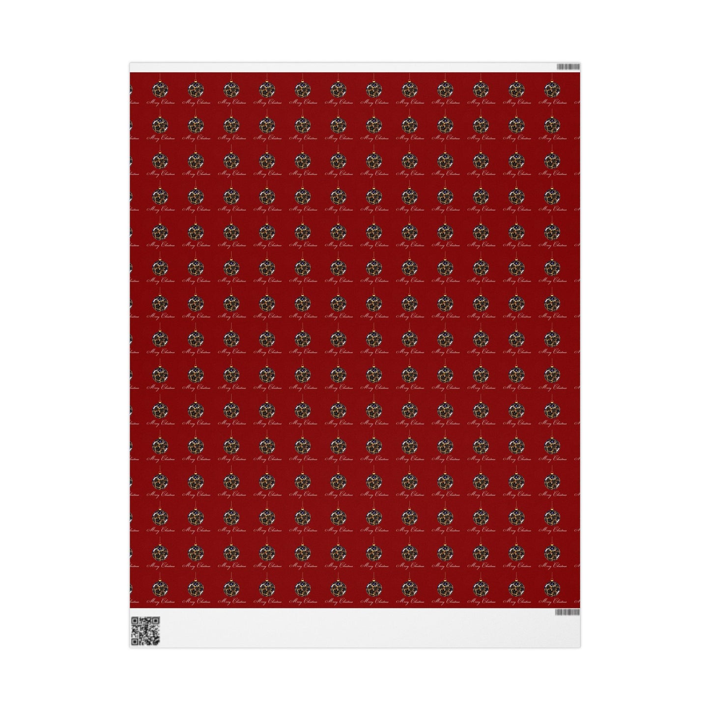 Holiday Balloon Wrapping Paper Roll — Red Festive Gift Wrap for Birthdays & Christmas