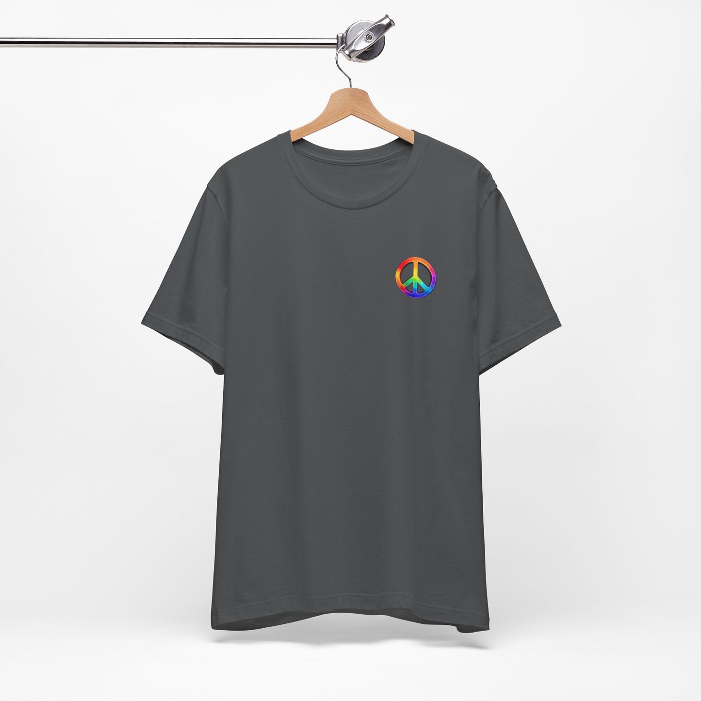 Peace Sign Tie-Dye Tee — Rainbow Hippie Peace Symbol T-Shirt