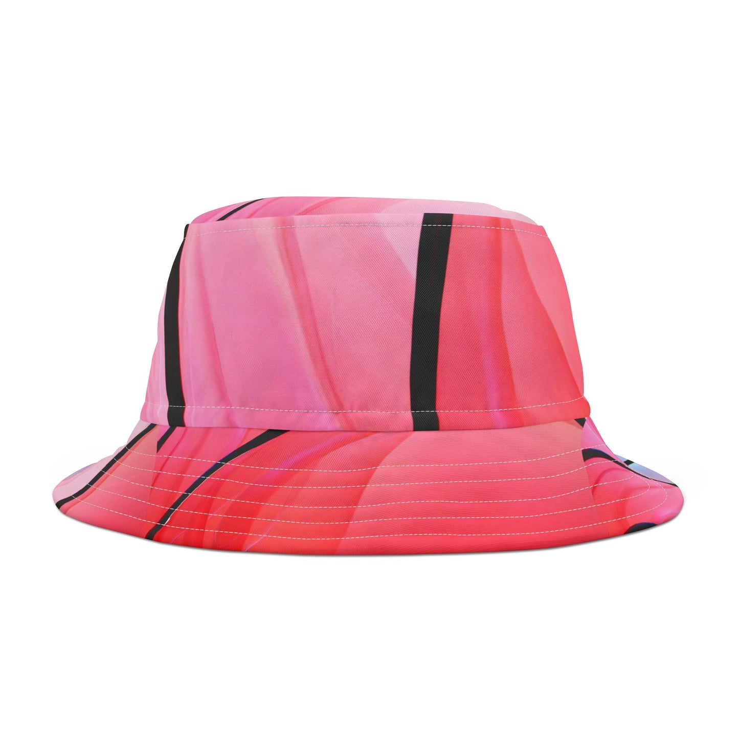 Trendy Abstract Bucket Hat Vibrant Patterned Sun Hat for Summer, Festival, Vacation, Outdoor Activities, Gift