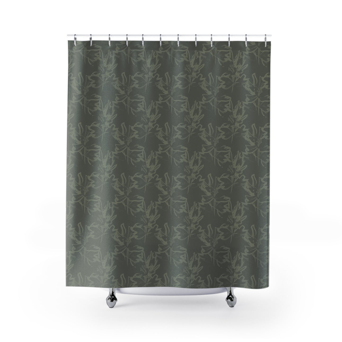 Elegant Botanical Shower Curtain, Floral Bathroom Decor, Nature-Inspired Gift, Home Improvement, Eco-Friendly Design