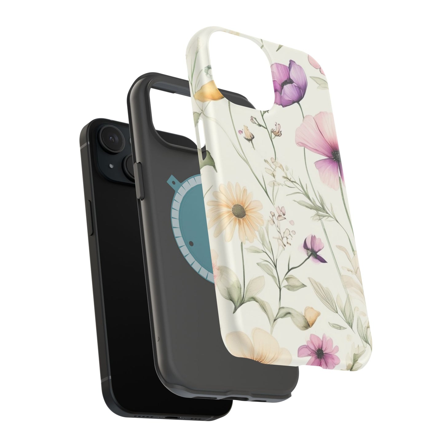 Floral Watercolor Magnetic Impact-Resistant Phone Case