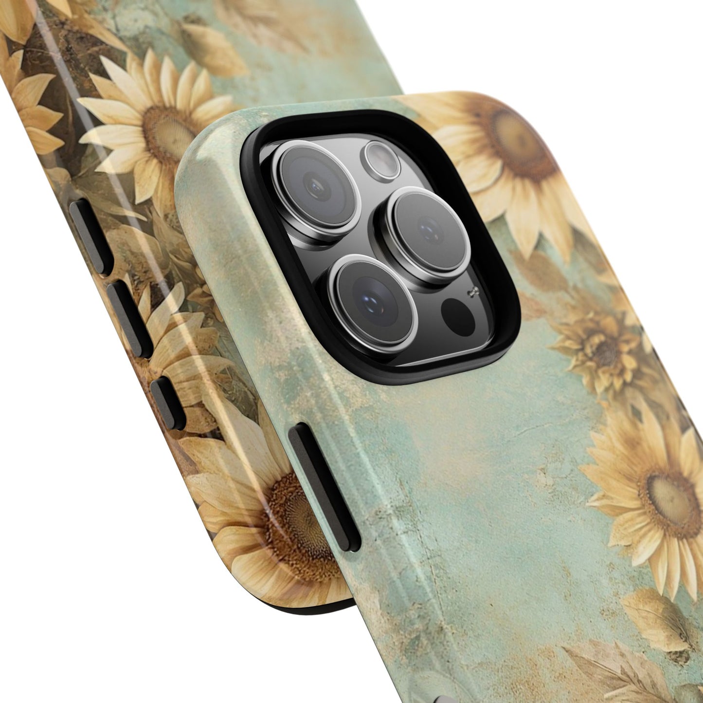 Sunflower Phone Case, Tough Shell Floral Cover, Nature Inspired Gift, Durable Protective Case, Perfect for Spring and Summer