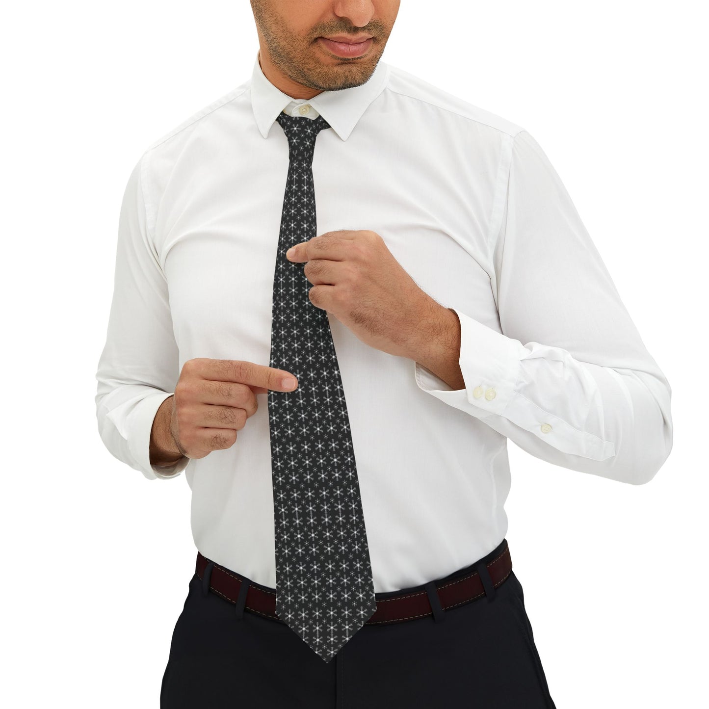 Elegant Starry Pattern Necktie for Formal Occasions