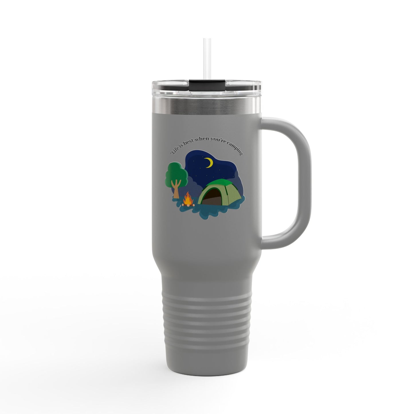 Insulated Travel Mug for Adventurers | 40oz Camping Coffee Mug, Travel Tumbler, Outdoor Drinkware, Gift for Hikers, Nature Lovers