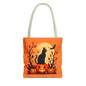 Halloween Cat Tote Bag | Spooky Halloween Accessory, Trick or Treat, Gift for Cat Lovers, Fall Fashion Must-Have, Pumpkin Decor