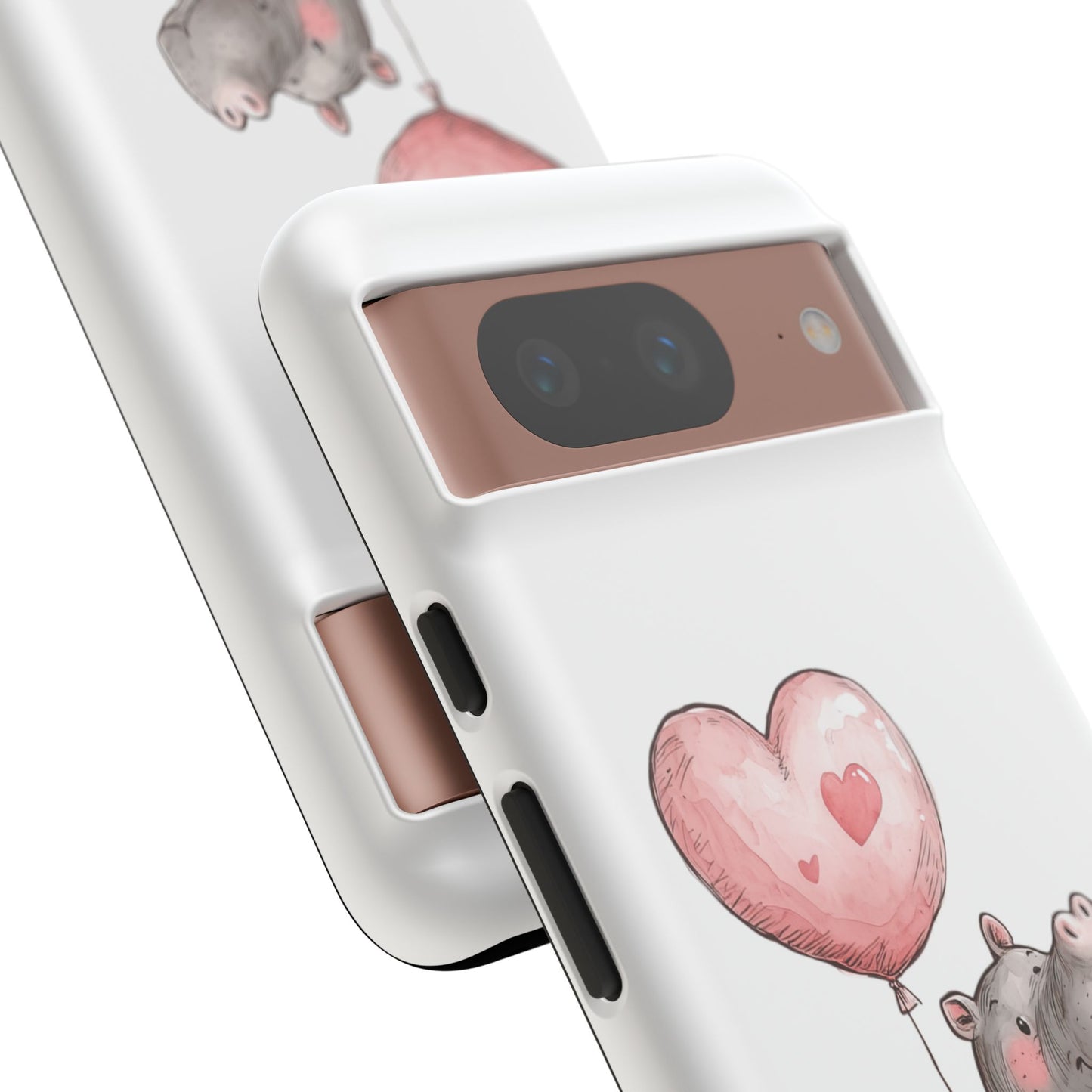 Cute Hippo Phone Case - Good Vibes Design, Animal Lover Gift, Fun Accessory, Birthday Present, Phone Accessories