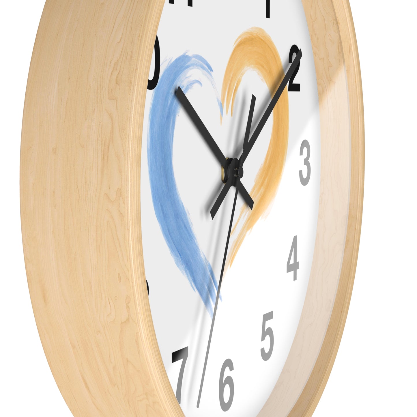 Heart-Shaped Wall Clock, Love Decor, Gift for Couples, Wedding & Anniversary, Home and Office Wall Art, Romantic Timepiece