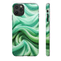 Stylish Phone Case, Tough Case, Green Abstract Design, Cell Phone Cover, Unique Gift, Trendy Accessory