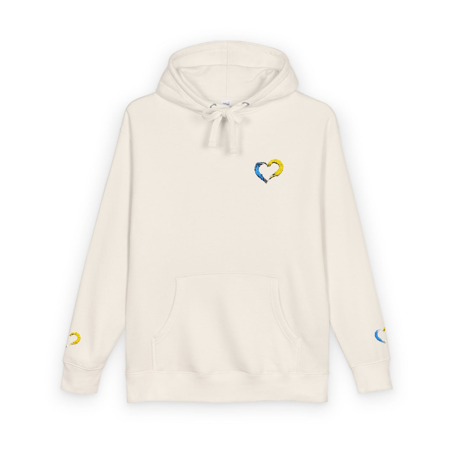 Colorful Heart Unisex Fleece Hoodie | Cozy Gift for Friends, Valentine's Day, Anniversary, Casual Wear, Spring Fashion