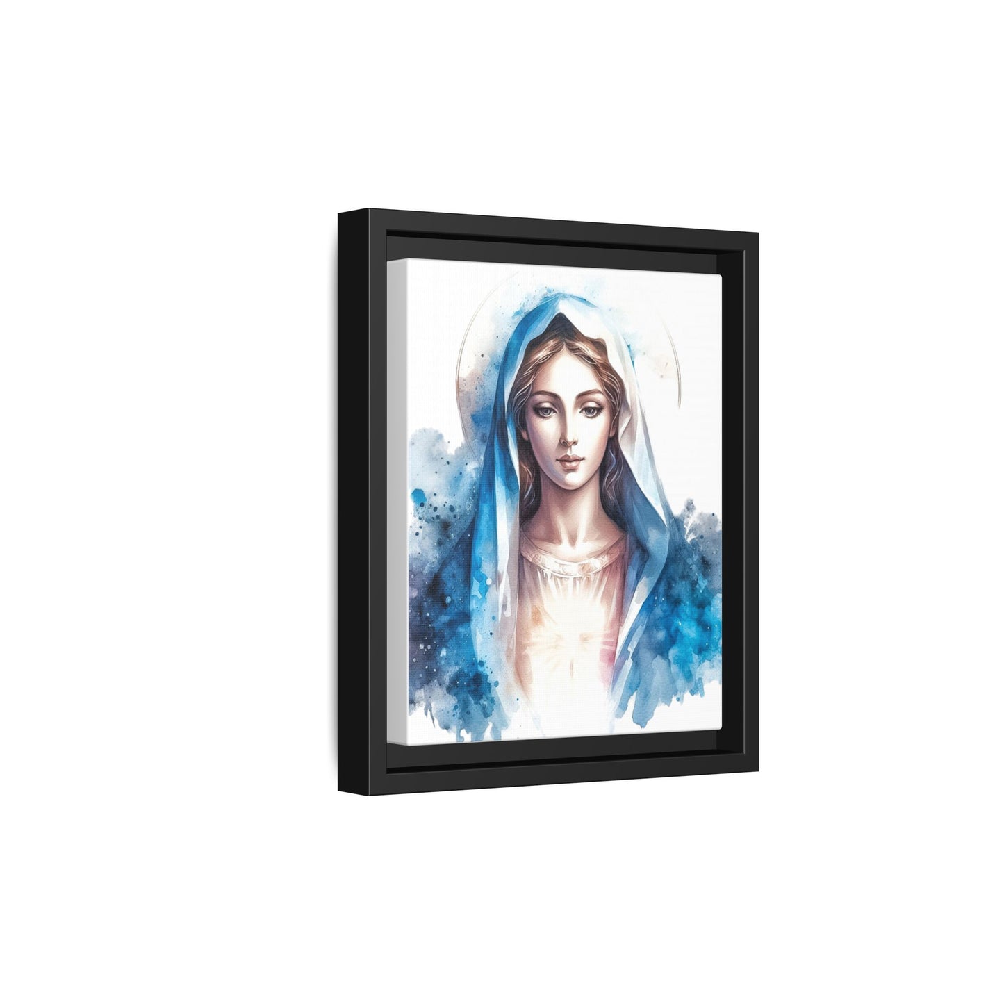 Framed Canvas Art Print, Spiritual Decor, Religious Artwork, Wall Decor, Gift for Faith, Elegant Home Decoration