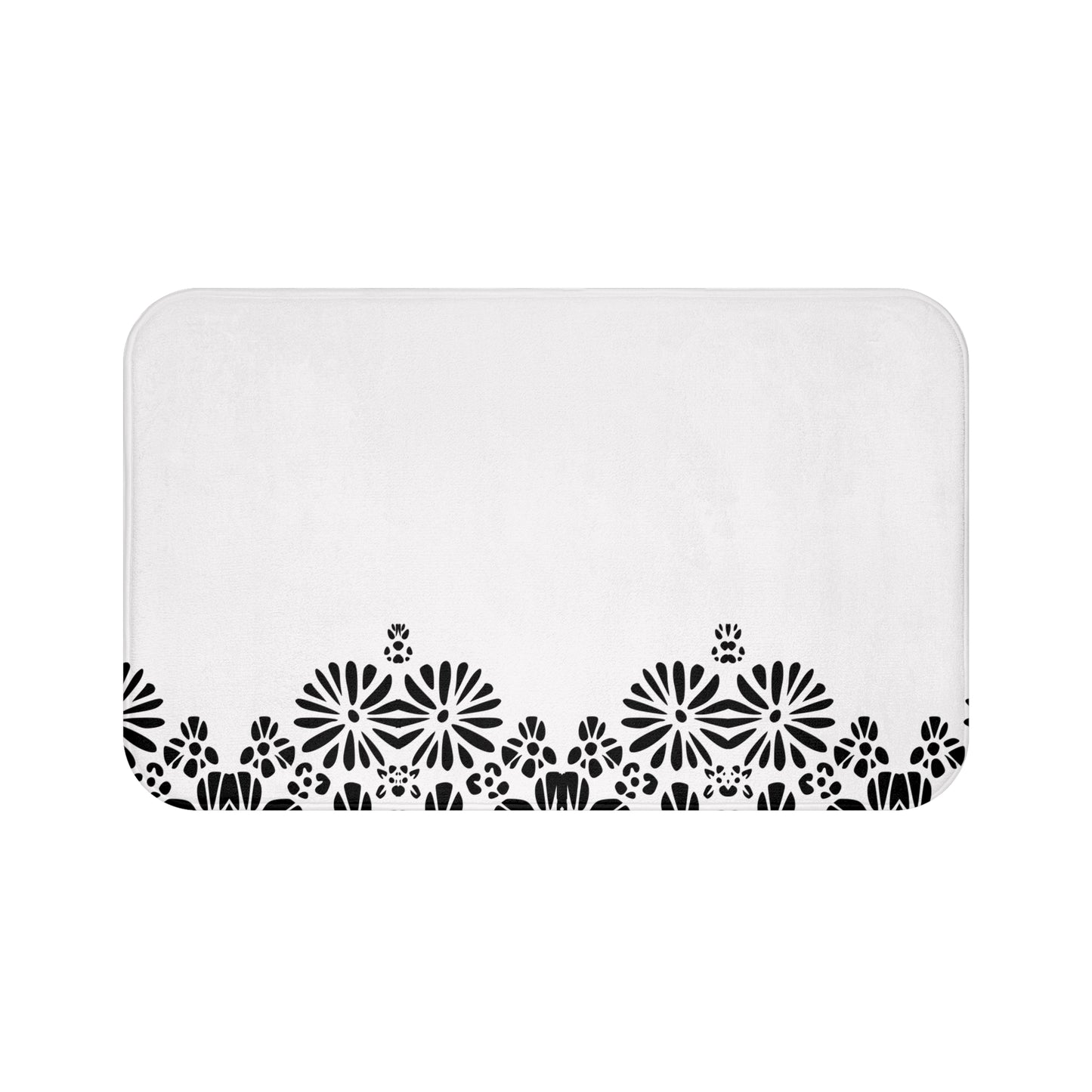 Floral Elegance Bath Mat - Chic Bathroom Decor, Home Spa Essentials, Gift for Her, Modern Design, Cozy Comfort