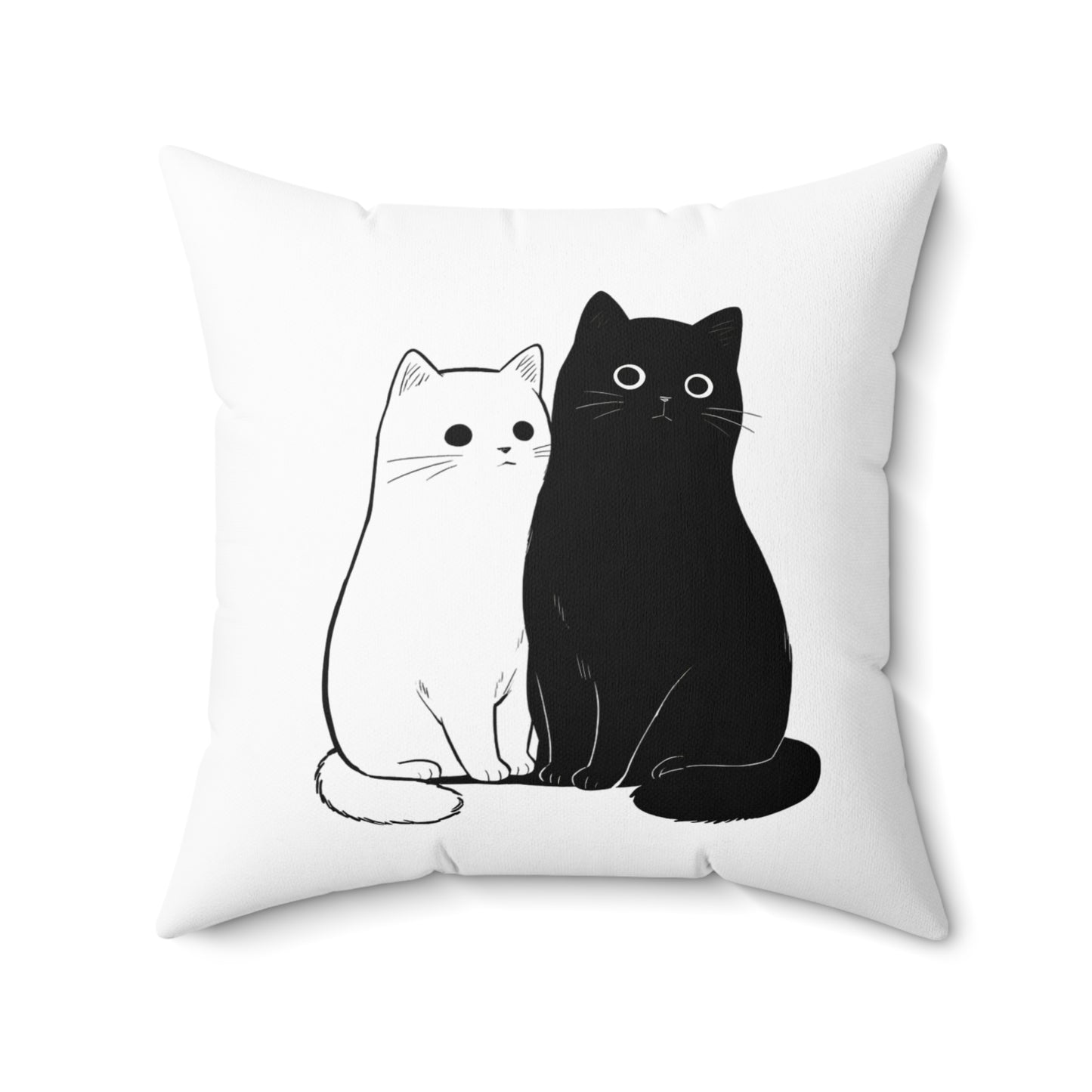 Cute Cat-Themed Decorative Pillow, Throw Pillow for Cat Lovers, Cozy Home Decor, Pet-Themed Gift, Cat Person Gift