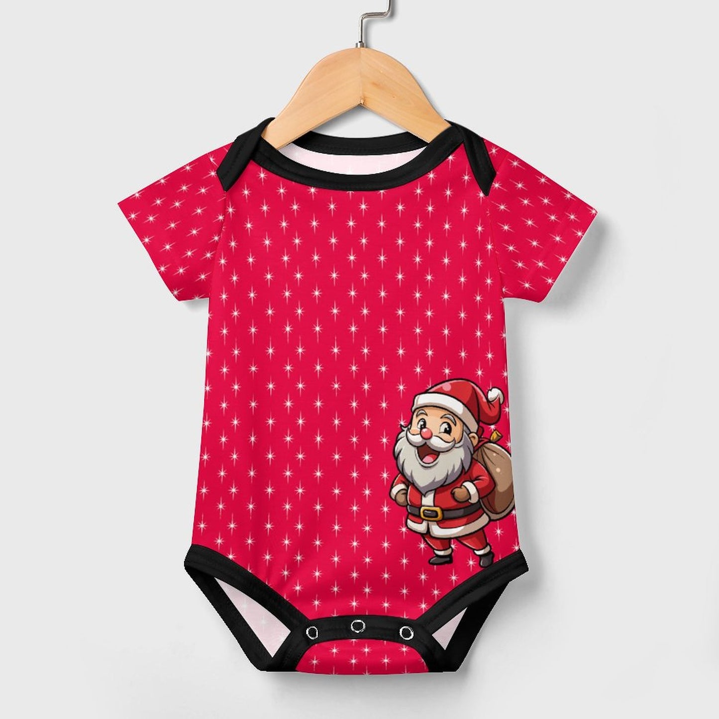 Faux Cotton Short Sleeve Baby Romper