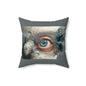 Surreal Eye Art Pillow, Unique Home Decor, Modern Accent Cushion
