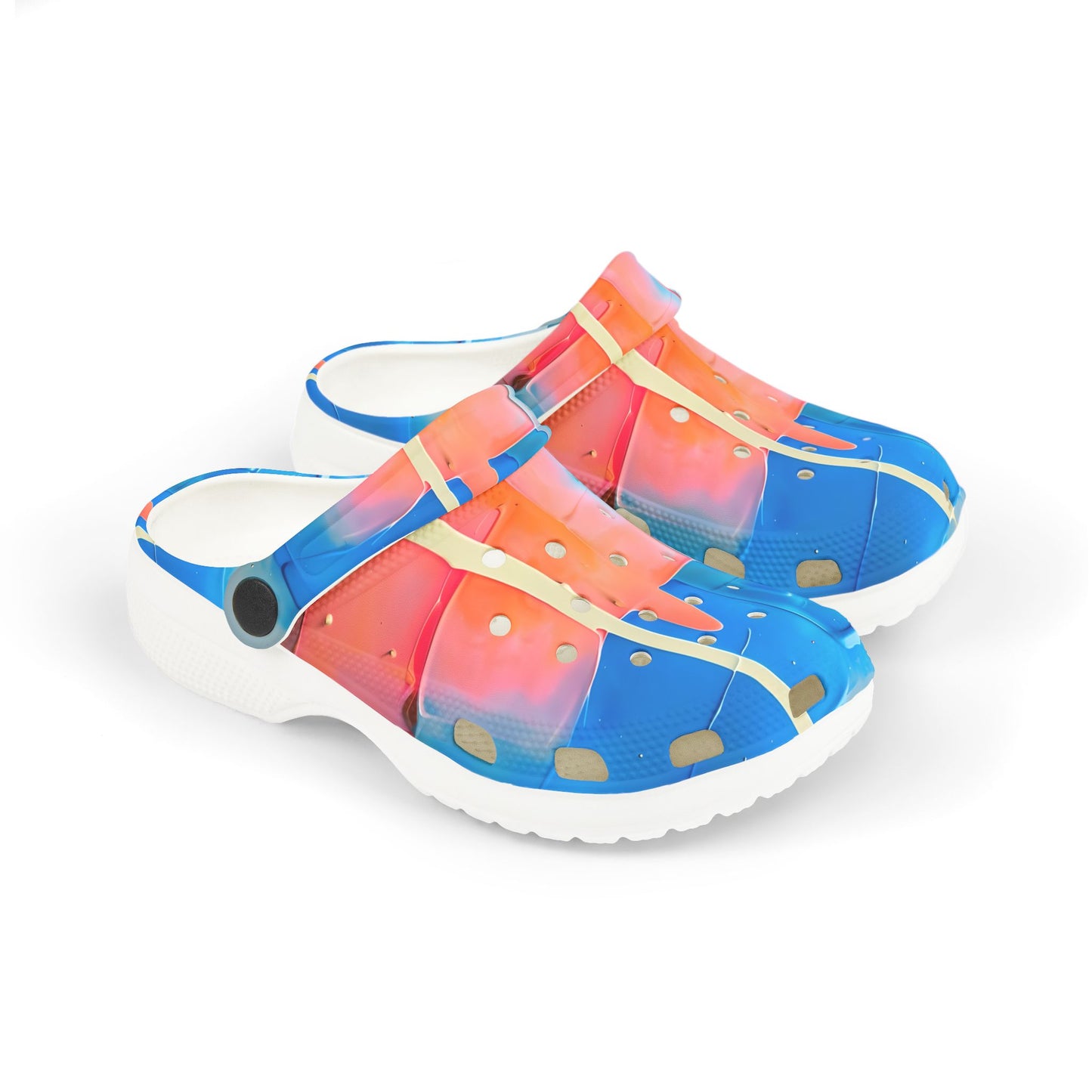 Vibrant Kids' EVA Foam Clogs, Fun Comfortable Footwear, Summer Play Shoes, Easy Slip-On Clogs, Colorful Beach Sandals, Playful Garden Shoes