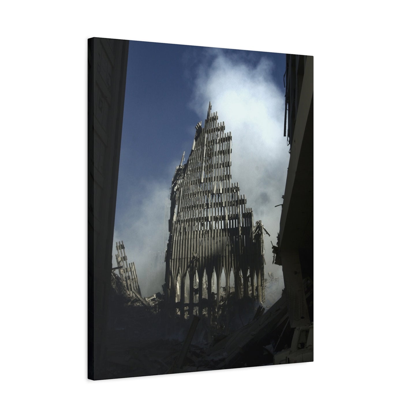 Matte Stretched Canvas - Ruined Cathedral Architectural Print