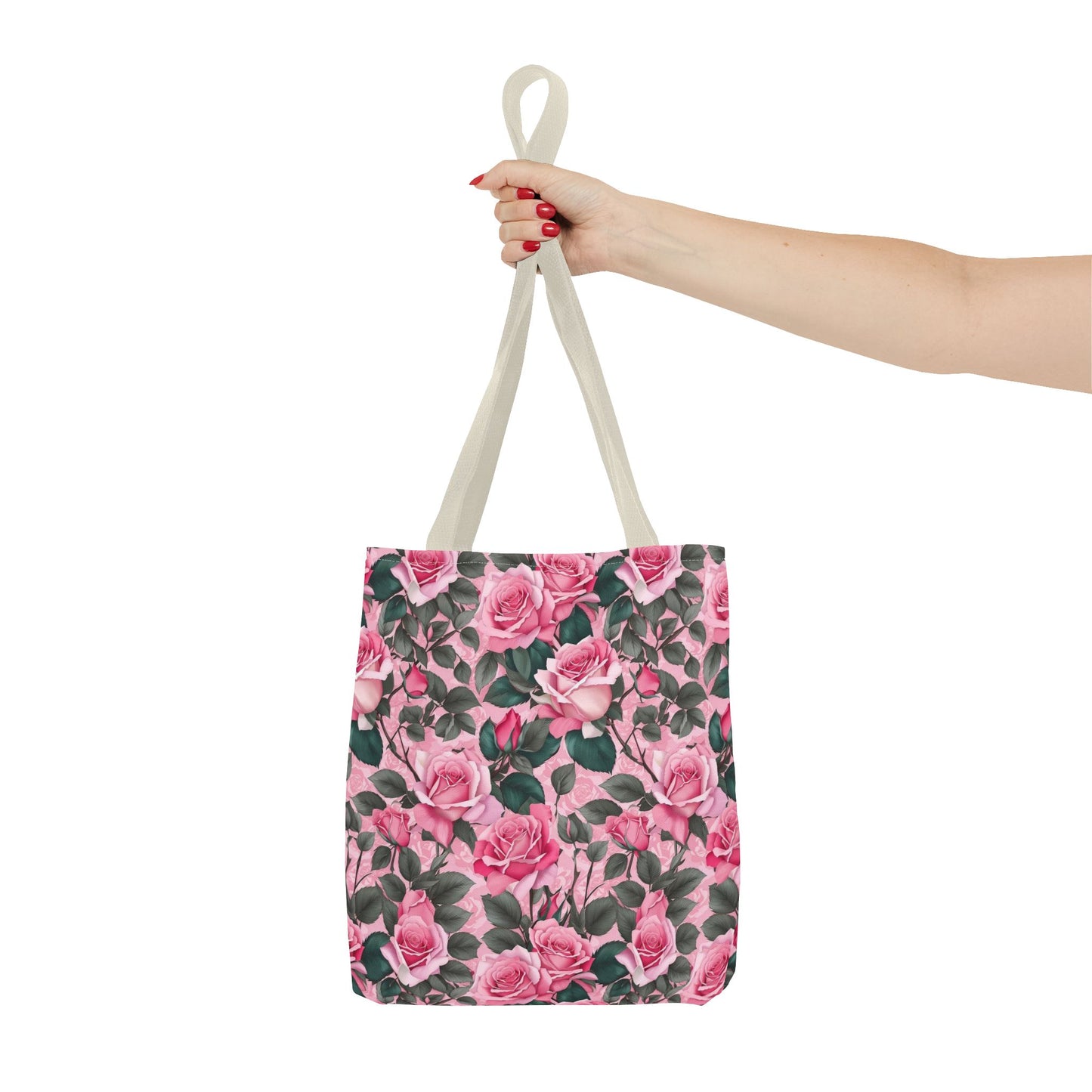Pretty Pink Floral Tote Bag, Stylish Reusable Bag, Shopping Tote, Gift for Her, Eco-Friendly, Mother's Day Gift