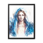Framed Canvas Art Print, Spiritual Decor, Religious Artwork, Wall Decor, Gift for Faith, Elegant Home Decoration