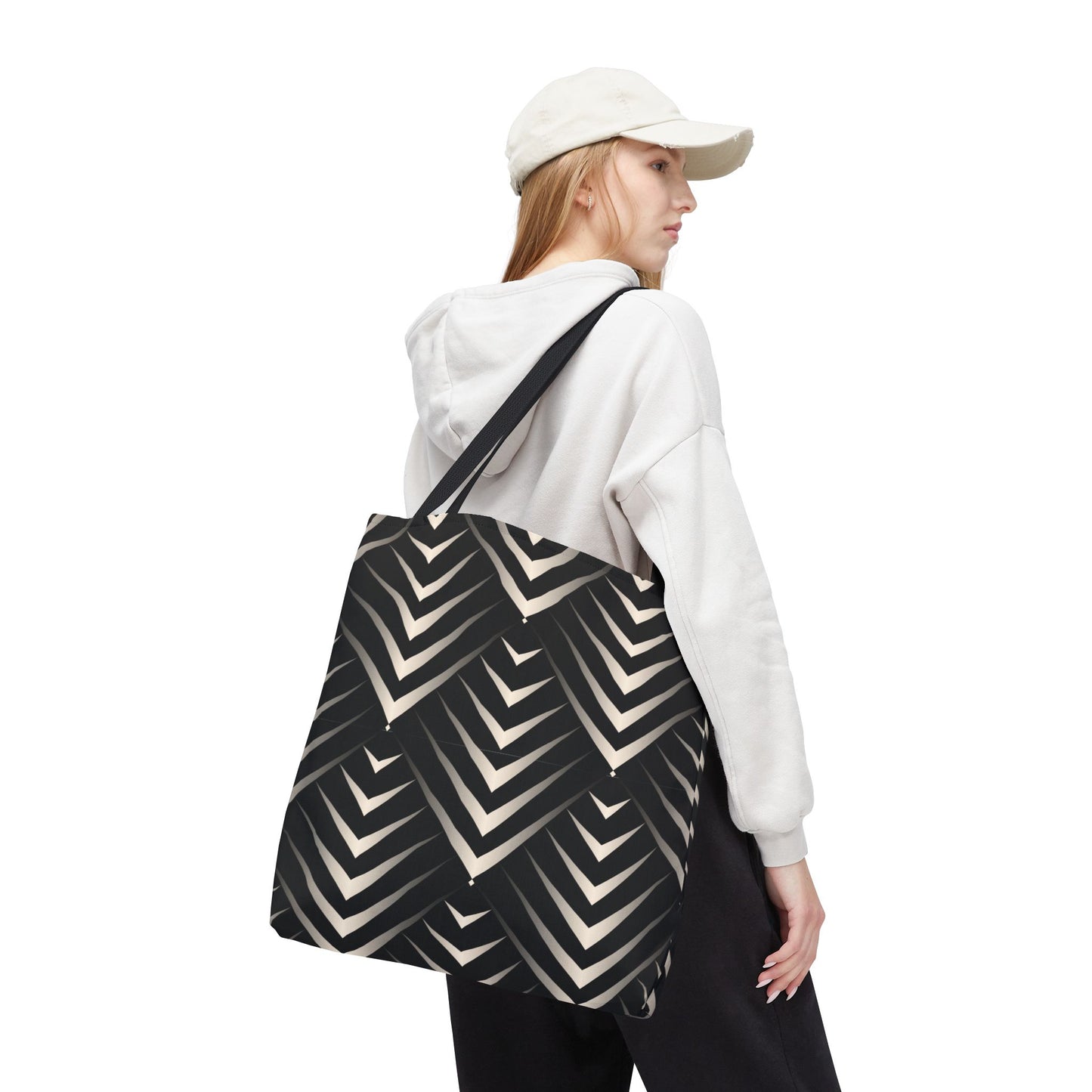 Chic Geometric Tote Bag, Stylish Everyday Bag, Reusable Shopping Tote, Eco-Friendly Gift, Fashion Accessory for All Occasions