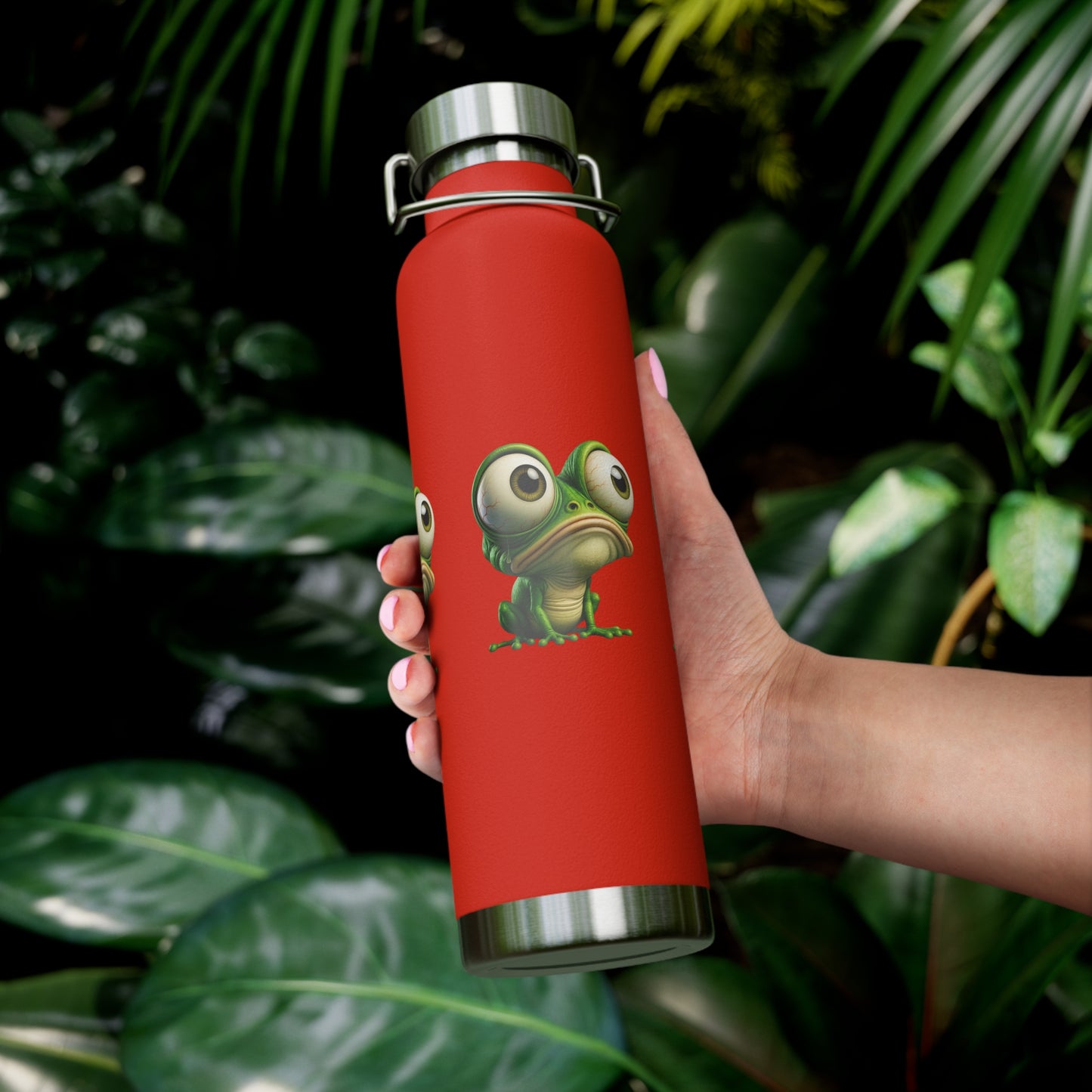 Frog-Themed Insulated Water Bottle, Funny Gift for Nature Lovers, Reusable Hydration Flask, Eco-Friendly Travel Mug, Summer Adventure [...]