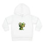 Whimsical Toddler Frog Pullover Hoodie, Cute Kids Fleece Sweater, Playful Toddler Clothing, Children's Gift, Animal Lover Apparel