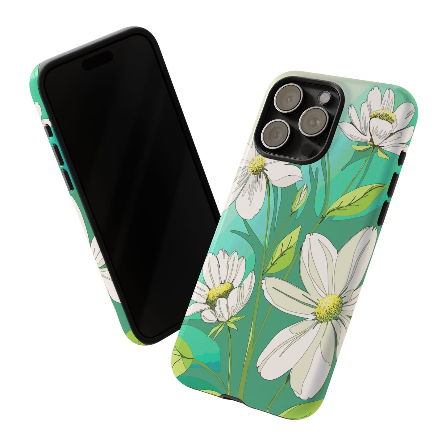 Floral Phone Case, Tough Cases, Flower Design, Nature Inspired, Eco-Friendly Cover, Unique Gift for Her, Spring Accessories