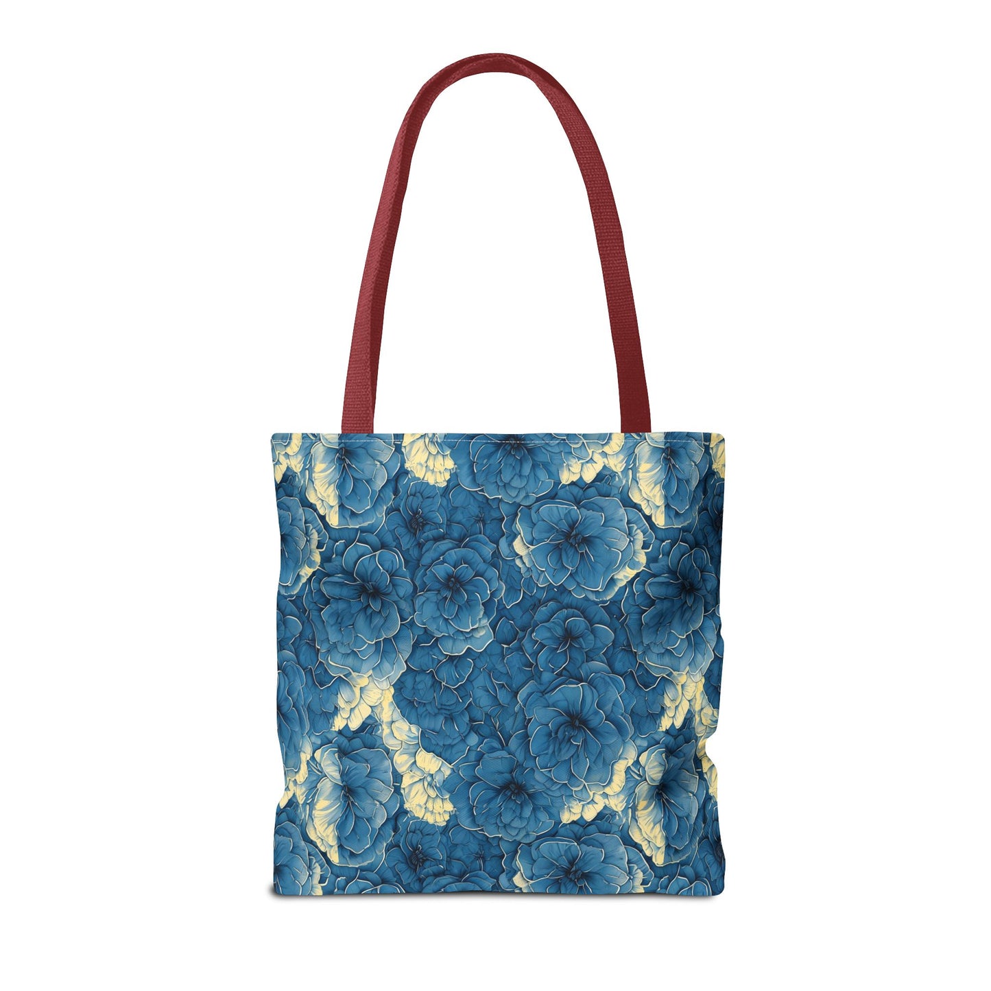 Floral Blue Peony Tote