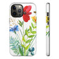 Floral Watercolor Tough Phone Case — Wildflower Bouquet Protective Cover