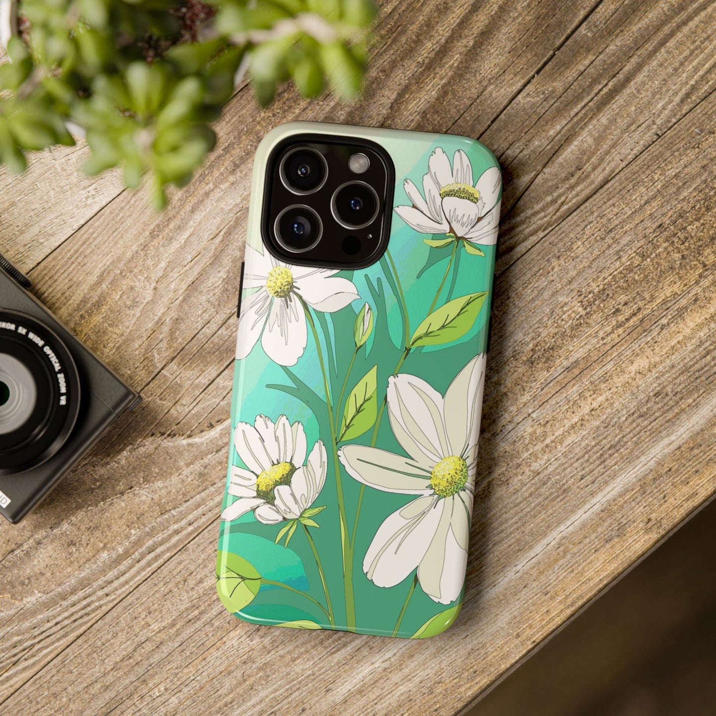 Floral Phone Case, Tough Cases, Flower Design, Nature Inspired, Eco-Friendly Cover, Unique Gift for Her, Spring Accessories