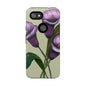 Floral Phone Case - Tough Cases, Purple Flower Design, Cell Phone Accessories, Gift for Her, Nature Lover Essentials