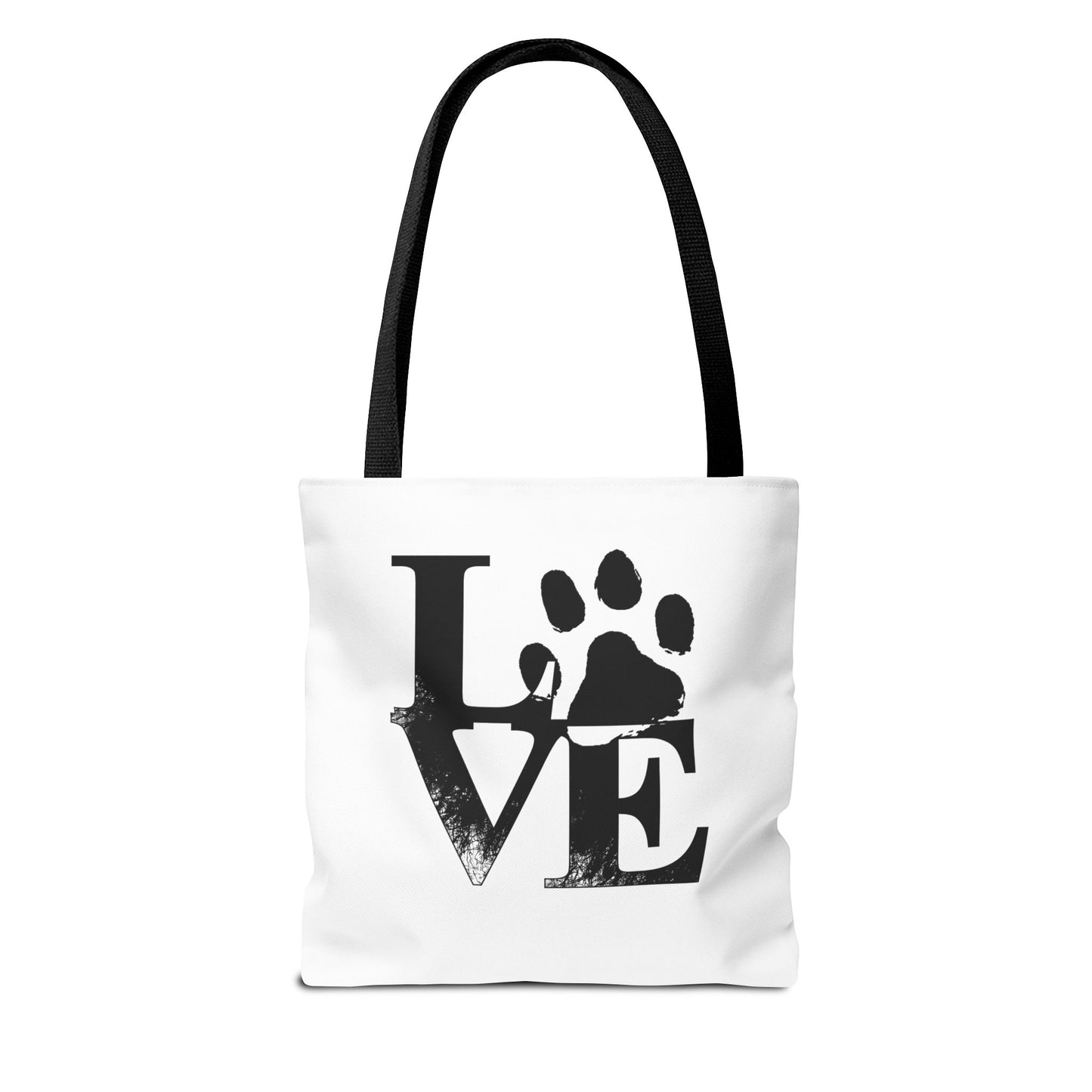 Love Paw Print Tote Bag, Pet Lover's Gift, Eco-Friendly Shopping Bag, Animal Rescue Fundraiser, Personalized Pet Tote