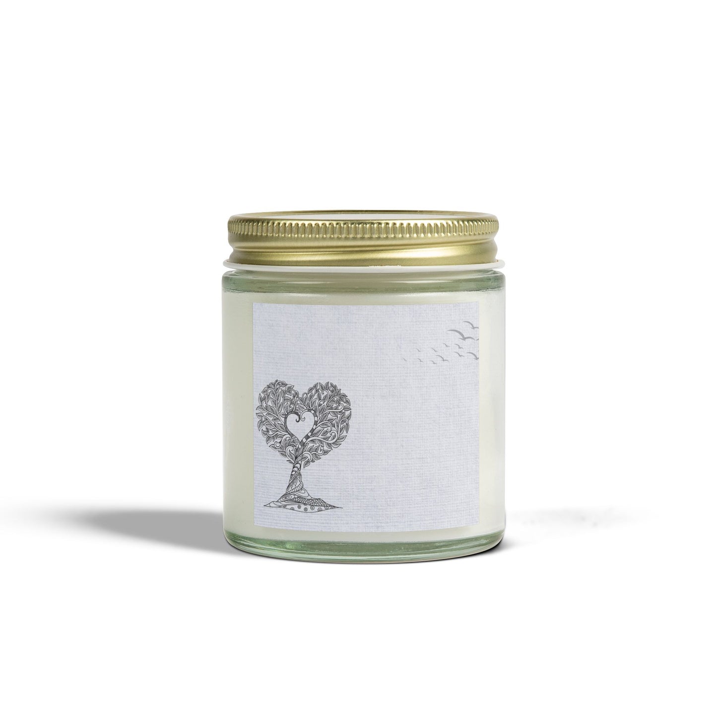Heart Tree Scented Candle | Coconut Apricot Wax | Eco-Friendly Gift | Relaxation | Home Decor | Aromatherapy