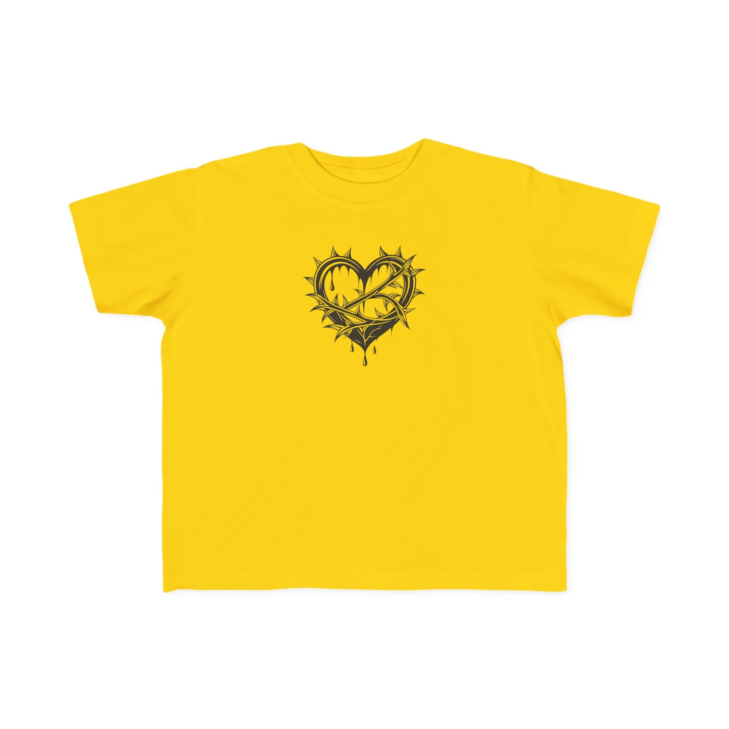 Toddler's Heart & Thorn Tee, Cute Kids T-Shirt, Children's Graphic Shirt, Gift for Toddlers, Cool Summer Outfit