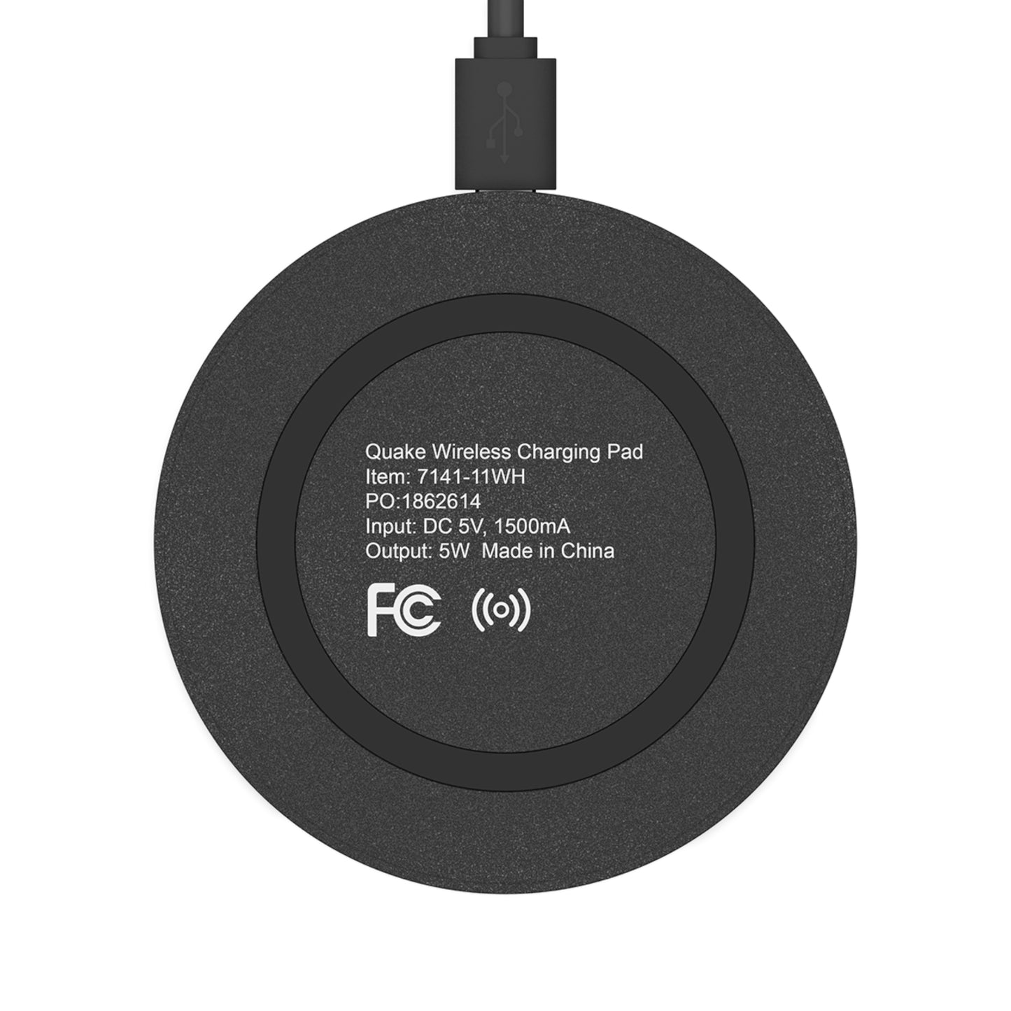 Monogram L Gold Wireless Charging Pad — Personalized Initial Phone Charger