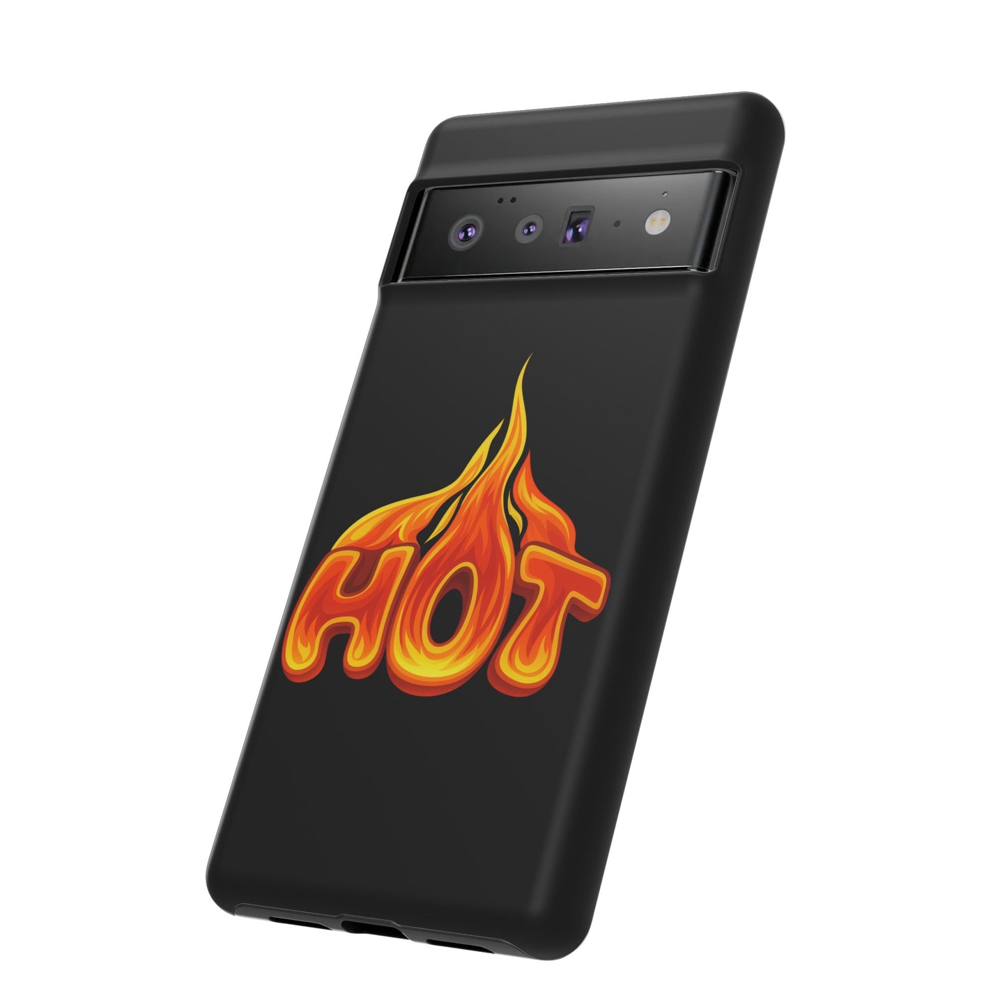 Stylish Phone Case, Hot Flames Design, Gift for Teens, Trendy Accessory, Protective Cover, Unique Phone Case
