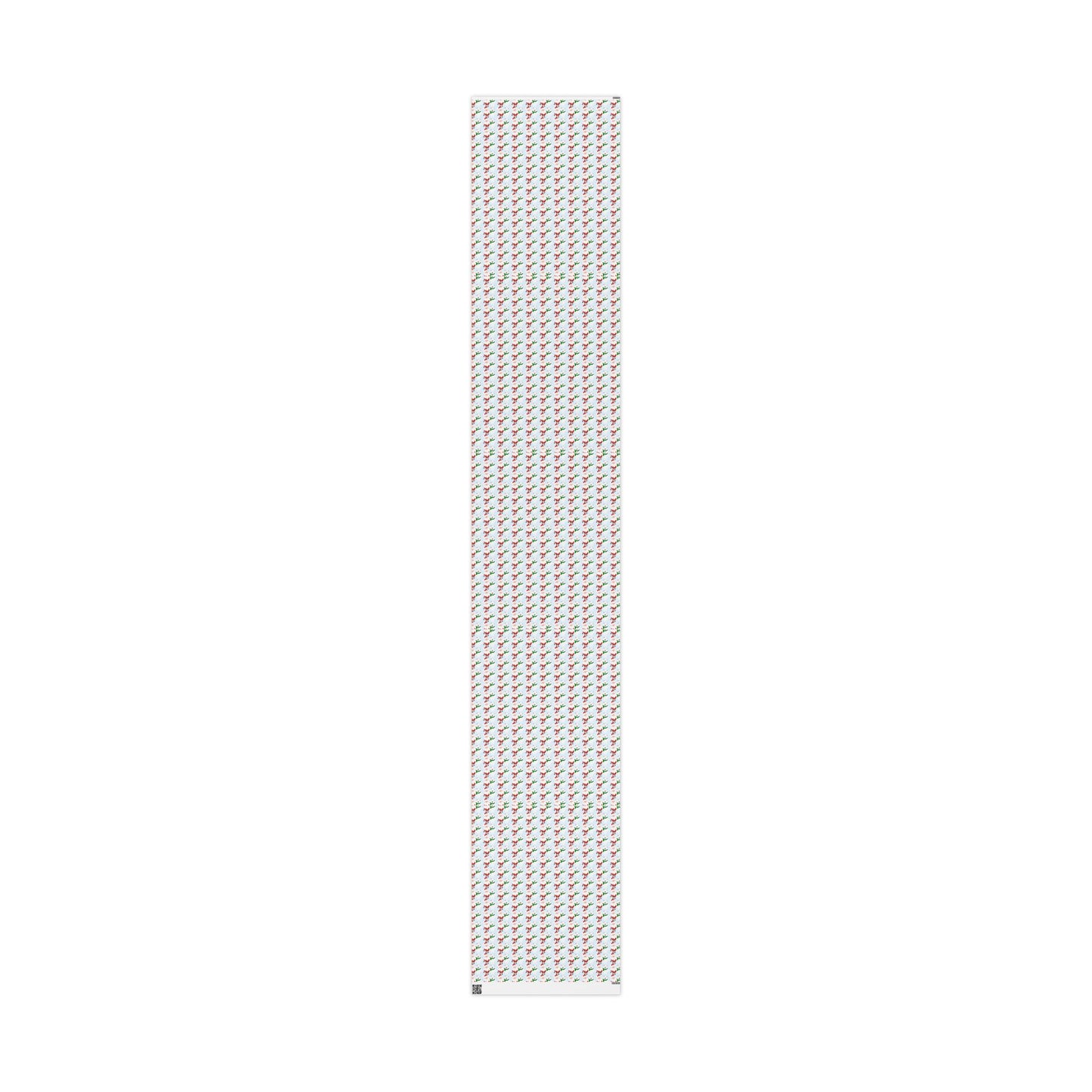 Wrapping Paper — Cute Santa & Polar Bear Holiday Gift Wrap (Festive Blue Roll)