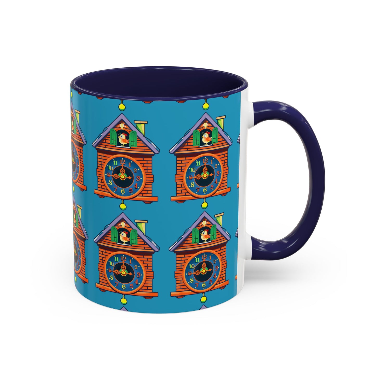 Whimsical Clock House Coffee Mug Unique Gift for Home Decor