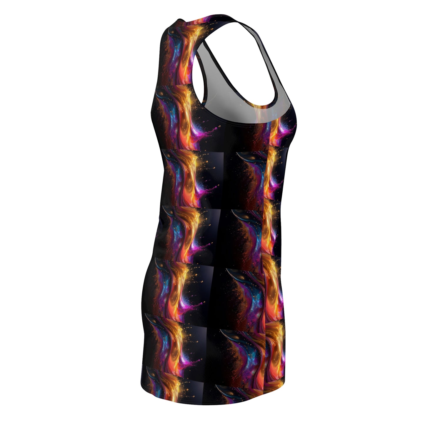Galaxy Dreams Women's Racerback Dress, Stylish Summer Dress, Bohemian Dress, Festival Outfit, Unique Gift Idea, Standout Fashion