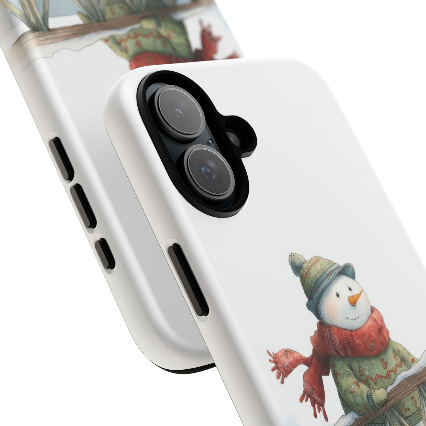 Snowman Phone Case – Winter Holiday Gift, Cute Snowman Design, Winter Accessories, Protective Phone Case, Unique Christmas Present