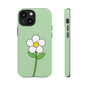 Floral Phone Case - Tough Cases for Nature Lovers, Cute Green Flower Design, iPhone Cover, Gift for Her, Spring Accessories
